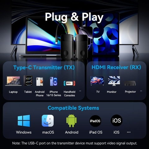 Bộ truyền hình ảnh HDMI không dây VENTION ADO