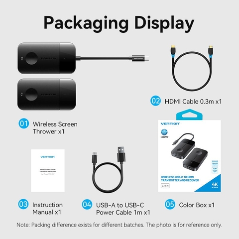 Bộ truyền hình ảnh HDMI không dây VENTION ADO