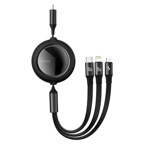Cáp dây rút Baseus Mirror Series 100W 3 in 1