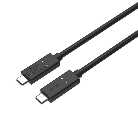 Cáp C to C xuất hình AUKEY CB-TCC241 240W USB 4.0, 8K@60Hz, 40Gbps