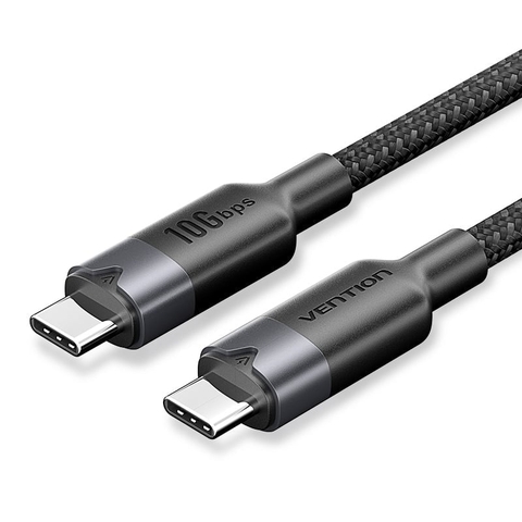 Cáp C to C hỗ trợ xuất Video 4K60Hz VENTION TRG USB 3.2 Gen2 10Gbps