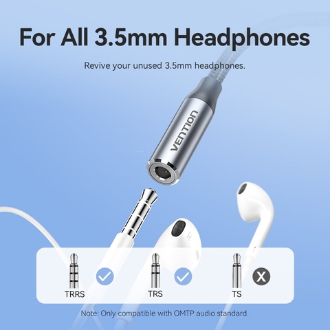 Cáp Chuyển Âm Thanh Lightning to 3.5mm VENTION BMB