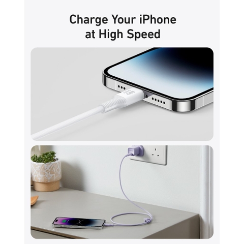 Cáp sạc 30W C to Lightning ANKER 542 TPE Bio-Based A80B1