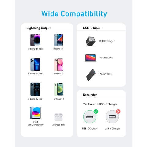 Cáp Sạc C to Lightning ANKER 322 A81B5 30W