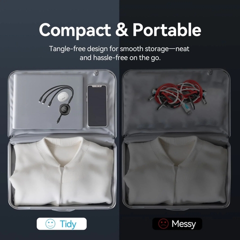 Cáp Sạc Dây Rút Đa Năng 3-in-1 C to L+2C VENTION TRK 100W