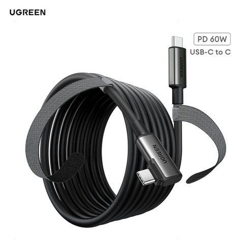 Cáp C to C cho Gaming/VR Oculus/Meta Quest bẻ góc 90 độ UGREEN 90629
