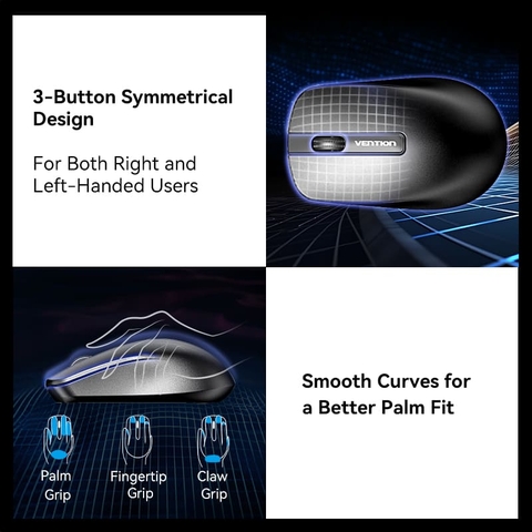 Mua chuot-khong-day-vention-ktb-thiet-ke-doi-xung-3-nut-1200dpi chính hãng tại chube.vn