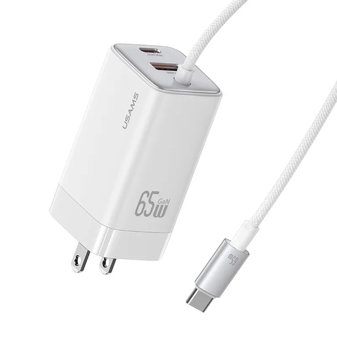 Củ Sạc 65W GaN USAMS CC273 2C+1A