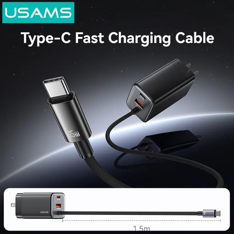 Củ Sạc 65W GaN USAMS CC273 2C+1A