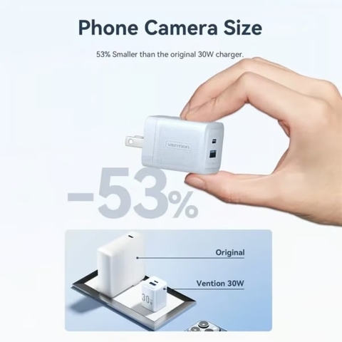 Củ Sạc Nhanh C+A VENTION FEQ 30W