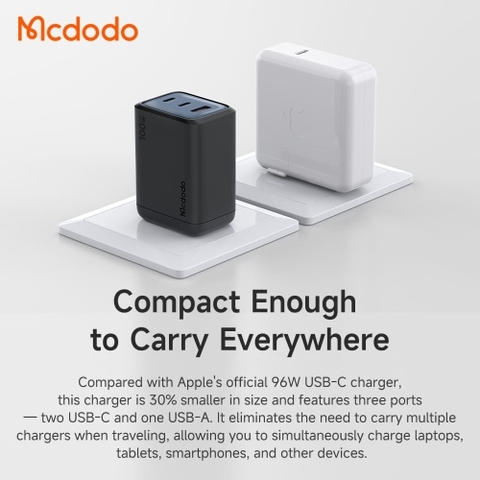 Mua cu-sac-nhanh-mcdodo-gana-mini-100w-2c1u chính hãng tại chube.vn