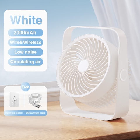Quạt bàn Rtako D06 tuần hoàn xoay 360 độ