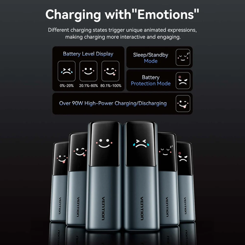 Pin dự phòng Vention FKG 27000mAh 200W màn hình TFT