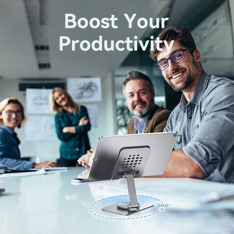 Đế giữ điện thoại/Tablet bằng kim loại xoay 360 độ VENTION KSD