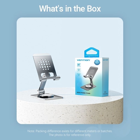 Đế giữ điện thoại/Tablet bằng kim loại xoay 360 độ VENTION KSD