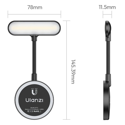 Đèn LED trợ sáng từ tính uốn dẻo Ulanzi M10