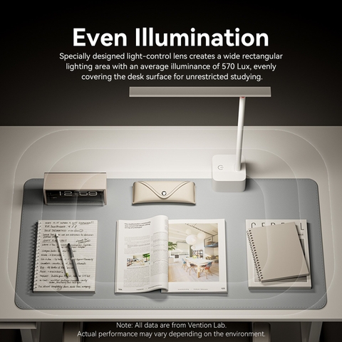 Đèn bàn pin sạc VENTION PDB 2700K-6000K dùng đến 15H