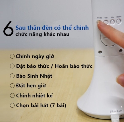 Đèn LED để bàn thông minh MoToM GST005W