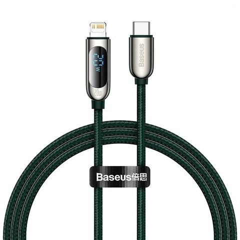 Cáp sạc nhanh Baseus Display Fast Charging Data Cable Type-C to Lightning 20W tích hợp màn hình LED