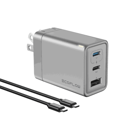 Bộ sạc nhanh EcoFlow RAPID 65W GaN kèm cáp 100W