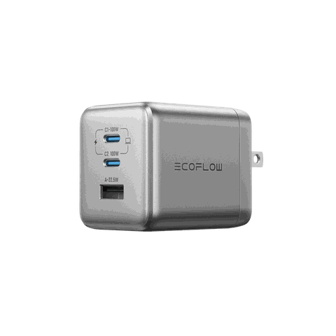 Bộ sạc nhanh EcoFlow RAPID Pro 100W, 3 cổng, GaN