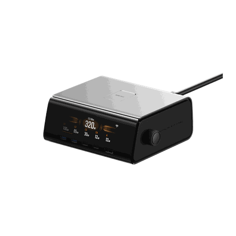 Đế sạc để bàn EcoFlow RAPID Pro 320W, 5 cổng, GaN