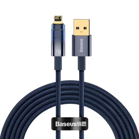Cáp sạc tự ngắt Gen2 USB to iP 2.4A Baseus Explorer
