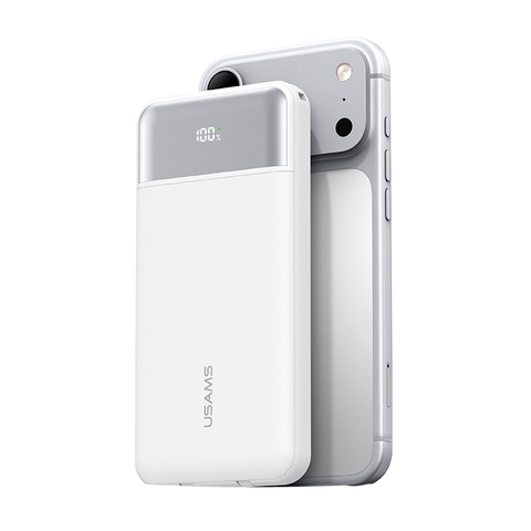 Pin Dự Phòng Kèm Cáp USB-C + Lightning USAMS CD281 10000mAh 22.5W