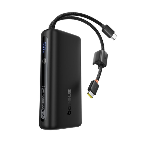Pin dự phòng Baseus EnerFill FC41 hai cáp USB-C 10000mAh 67W