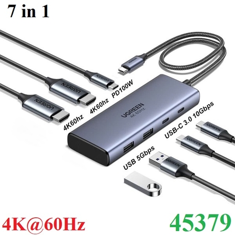 Hub chuyển đổi USB-C 7 trong 1  Ugreen 45379