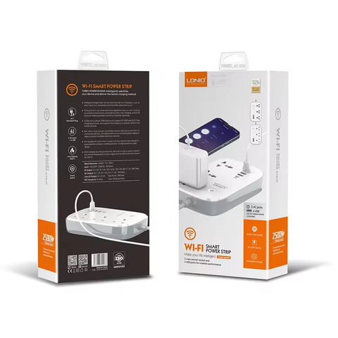 Ổ Cắm Điện Đa Năng Thông Minh Wi-Fi LDNIO SCW3451 2500W Smart Life/Tuya App