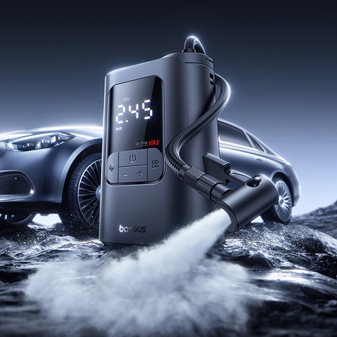 Máy Bơm Lốp Ô Tô Không Dây Baseus GoTrip VA1 Max