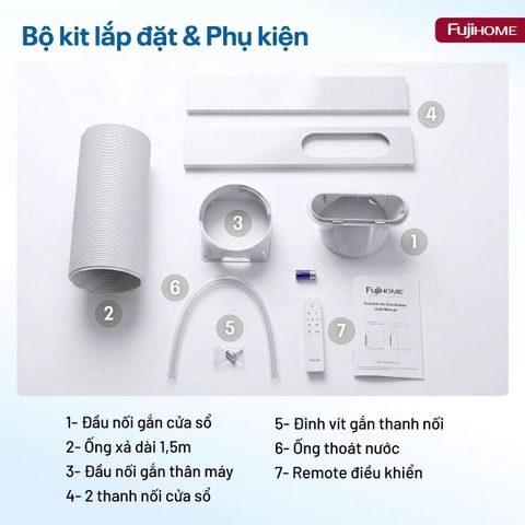 Điều hòa di động Fujihome PAC12N