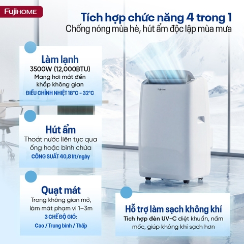 Điều hòa di động Fujihome PAC12N