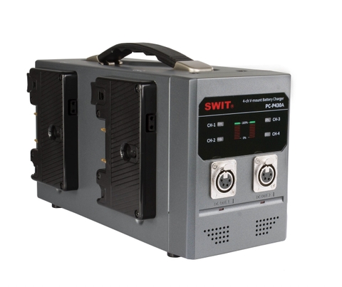 Bộ sạc nhanh 4 kênh mạ vàng Swit PC-P430A/S DC 16.8V, 3Ax4 & 33.6V
