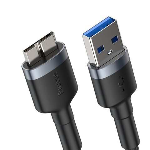 Cáp nối dài Baseus Cafule USB3.0 Female/Micro-B/USB3.0 Male