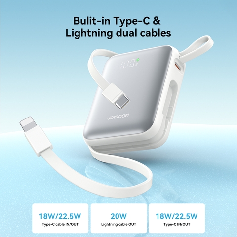 Pin dự phòng 22.5W JOYROOM PBF27 10000mAh kèm cáp C