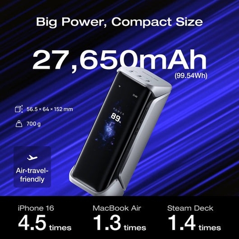 Pin sạc dự phòng 300W EcoFlow RAPID Pro X 27,650mAh