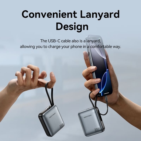 Pin sạc dự phòng Vention Dash FHE 10000mAh 35W Mini