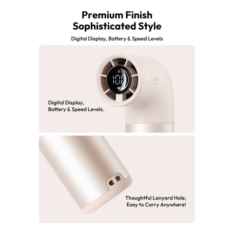 Quạt Cầm Tay Mini AECOOLY Aero Ultra Vỏ Nhôm 19000RPM 16h