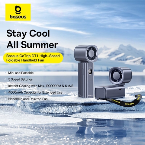 Quạt cầm tay mini Baseus GoTrip DT1