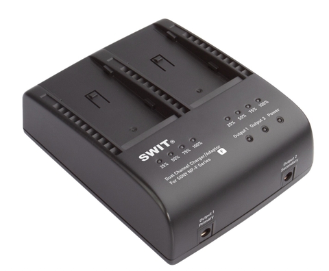 Bộ sạc và chuyển đổi SONY NP-F 2 kênh Swit S-3602F DC 8.4V, 3.5A 2