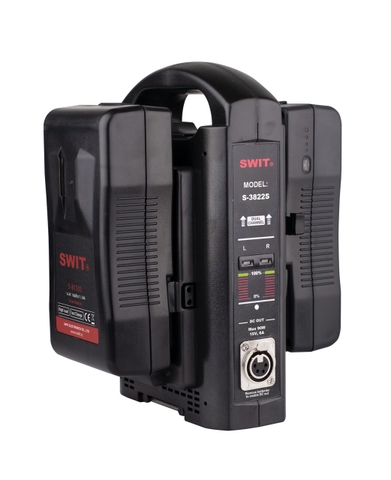 Bộ sạc nhanh V-mount 2 kênh Swit S-3822S DC 16.8V, 3Ax2