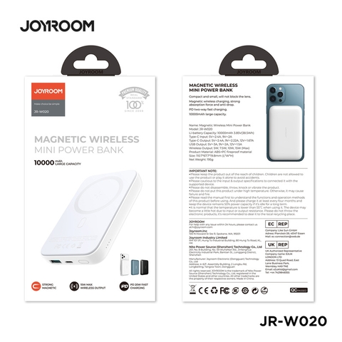 Sạc dự phòng magsafe 20W Joyroom W020 10000mAh