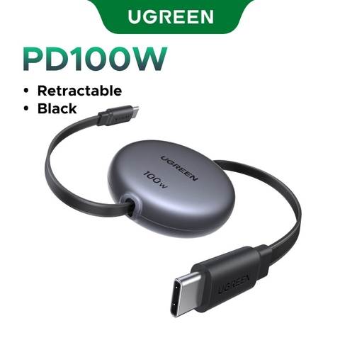 Cáp sạc dây rút USB-C to USB-C Ugreen L531 PD 100W