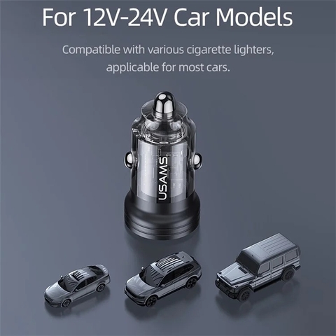 Tẩu Sạc 45W USAMS CC175 C35 1C+1A