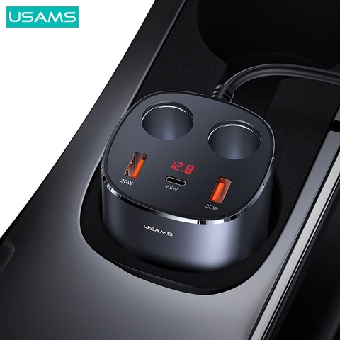Tẩu sạc nối dài 1C2A USAMS CC151 C28 245W