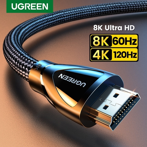 Cáp HDMI 2.1 UGREEN HD140 Hỗ trợ phân giải 8K/60Hz – Truyền tải tín hiệu ổn định, Vỏ bện chống rối, độ bền cao