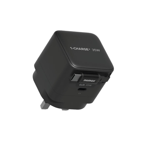 Bộ sạc GaN Momax UM72 1 cổng tích hợp cáp USB-C 35W
