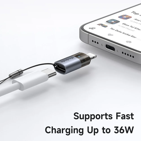 Đầu chuyển USB-C sang Lightning Mcdodo OT-763 36W đèn báo